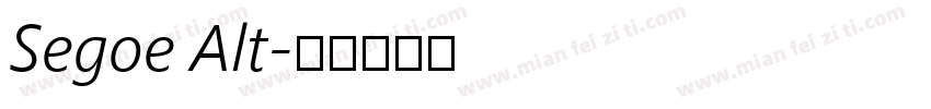 Segoe Alt字体转换